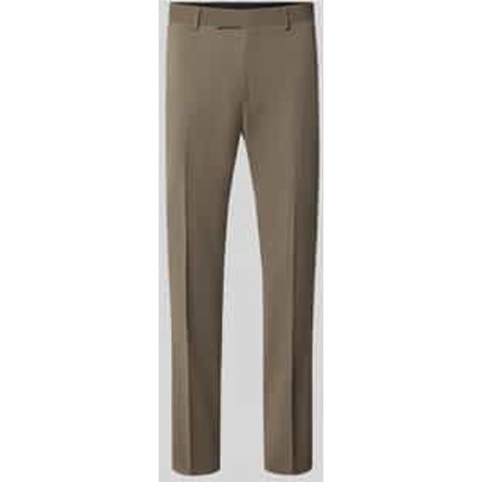 straight fit broek met lanawol met wol model 'Tenuta'