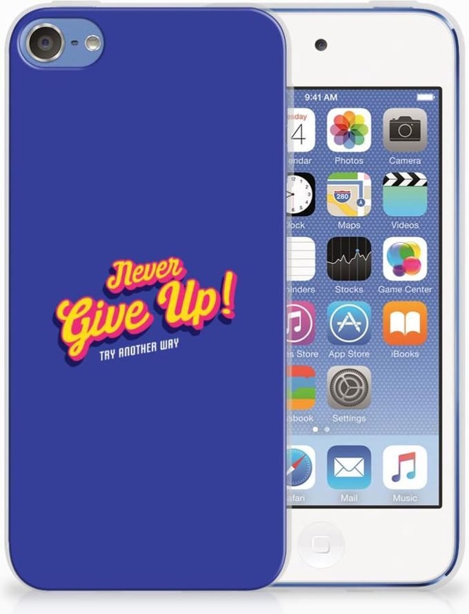 Apple iPod Touch 5 | 6 Siliconen hoesje met naam Never Give Up