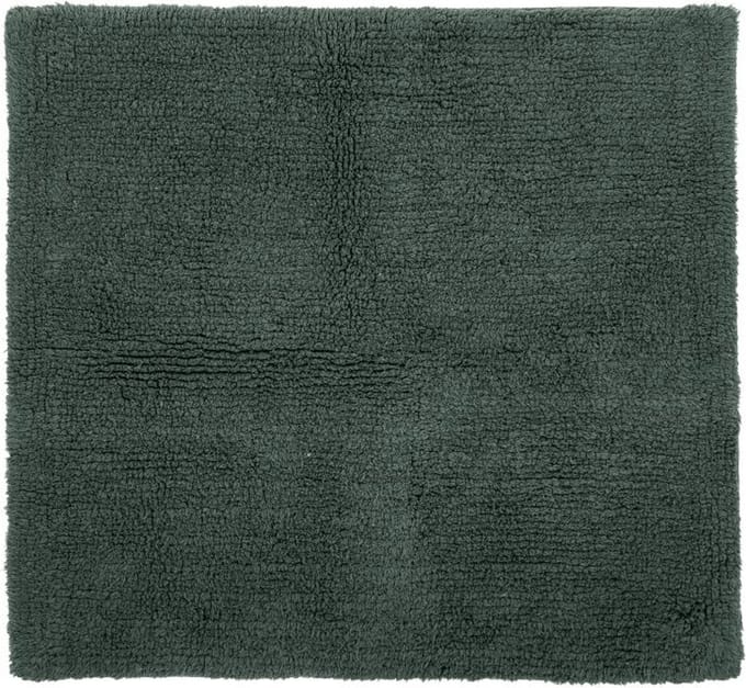Tiseco Home Studio - Badmat RIVA - SET/2 - 100% katoen - antislip - Vierkant - 60x60 cm - Donkergroen