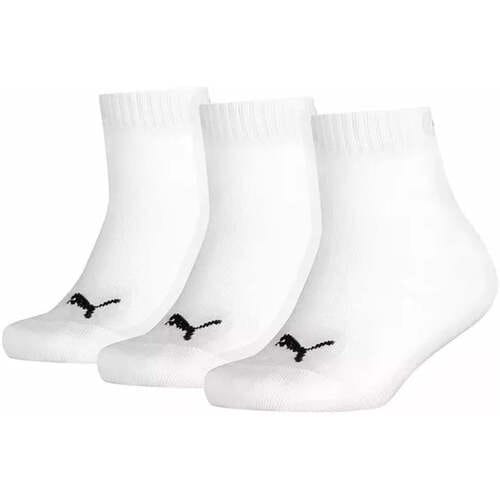 Puma - Kids Quarter 3P - Sokken 3-Pack - 23 - 26 - Wit