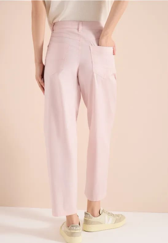 Mid Waist Barrel Leg broek in Casual Fit