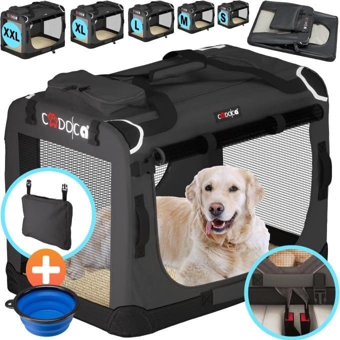 Cadoca Honden & Katten Reismand L - 70x52x50cm - Antraciet