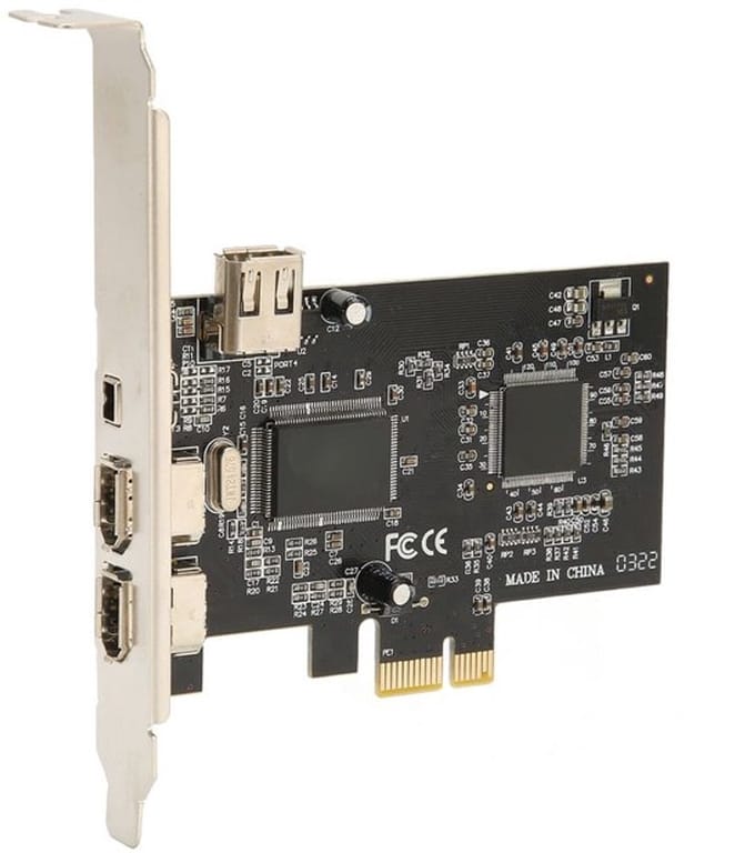 Allecto - PCIe Firewire-kaart - 4 Poorten - -profile Beugel