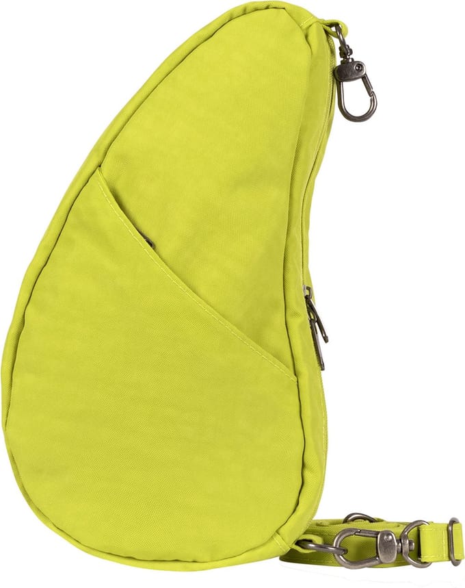 Nomii Healthy Back Bag Baglett Textured Nylon Lime Zest