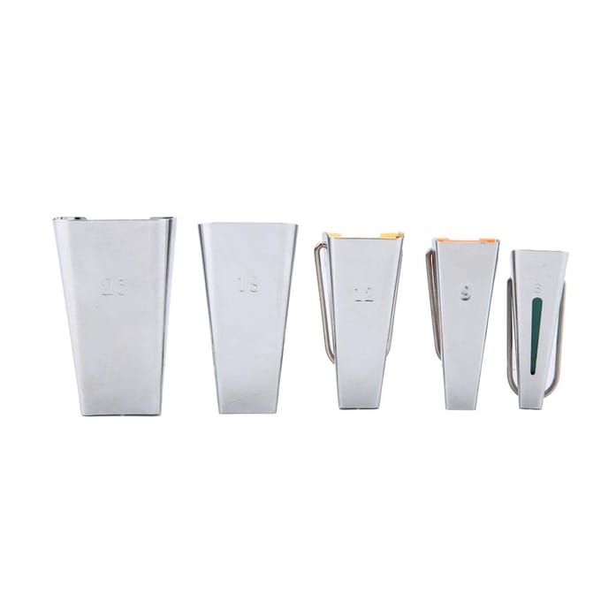 Stoffen Tape Maker Gereedschap Set Naaien Quilten Schuin Band Maker Set van 5 gray