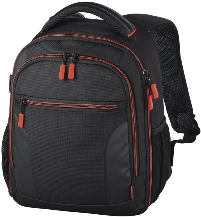 Hama - Camera-rugzak Miami - 150 - Zwart/ rood