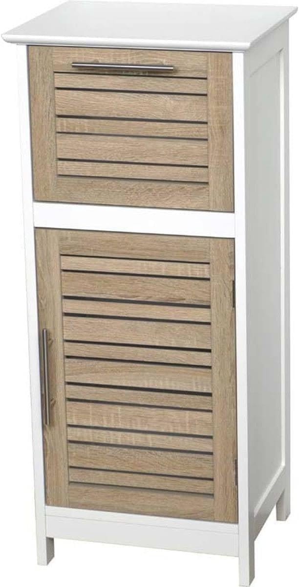 Tendance Badkamerkast - 1 Deur & 1 Lade - Verouderd Eiken