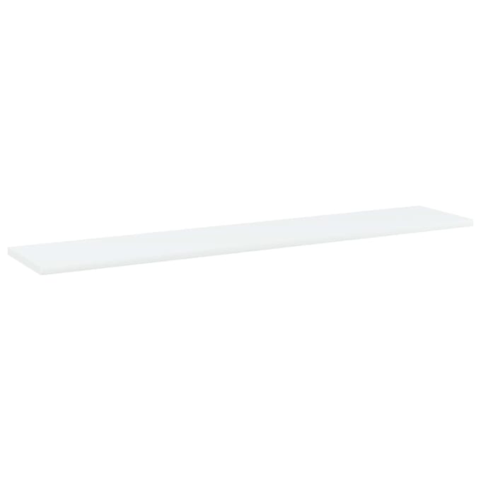 vidaXL - Wandschappen - 4 - st - 100x20x1,5 - cm - bewerkt - hout - wit