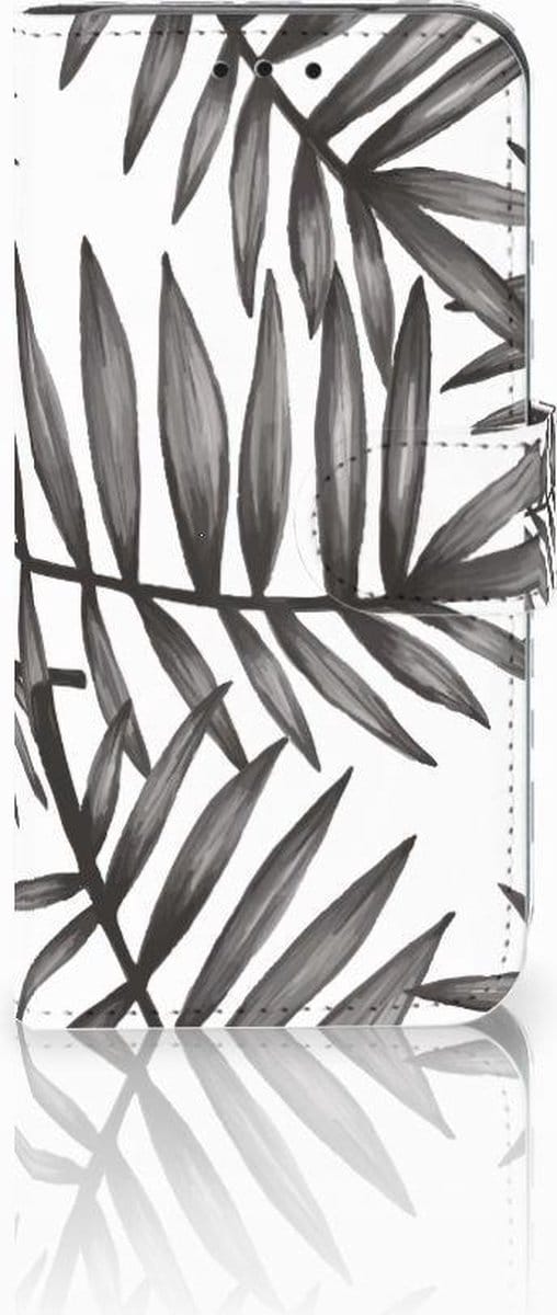 Samsung Galaxy S10e Hoesje Leaves Grey