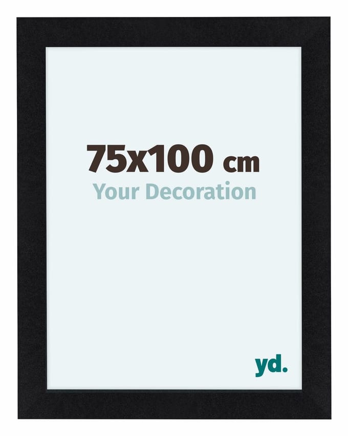 Your Decoration - Fotolijst 75x100 cm - MDF - Zwart Mat - Como