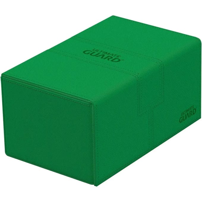 Twin Flip`n`Tray 160+ XenoSkin Monocolor Green (Ultimate Guard) (Storage Box)