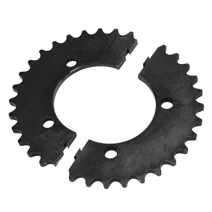 32 Tands Gespleten Tandwiel 420 Staal Gespleten Type Kettingtandwiel voor Motorfiets Elektrische Fiets Scooter black