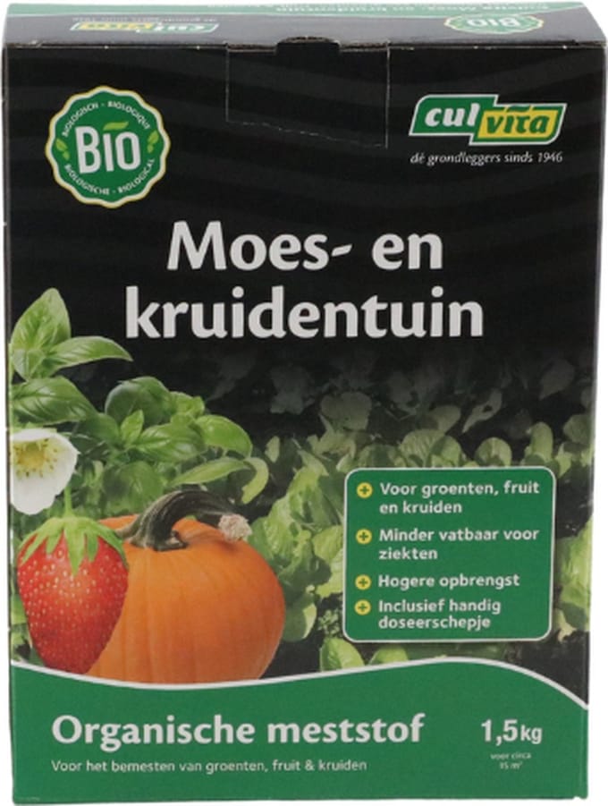 Organische Moes- en Kruidentuin Meststof 1,5 kg