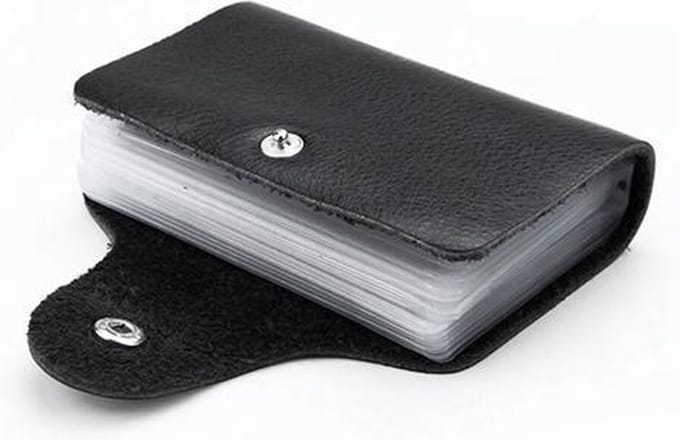 WiseGoods - Pasjeshouder - Creditcardhouder heren en dames - 24 Pasjes - Zwart