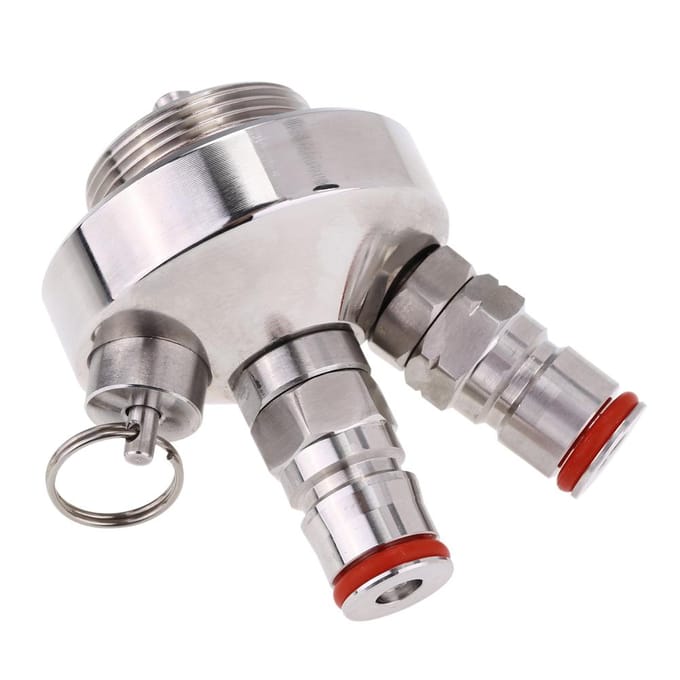 RVS Bier Speer Snelkoppeling voor Thuisbrouwen Markering Mini Keg Dispenser gray