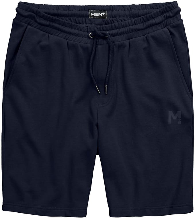 Men Plus - Heren - Sweatbermuda basic elastische tailleband - Donkermarine - Maat L
