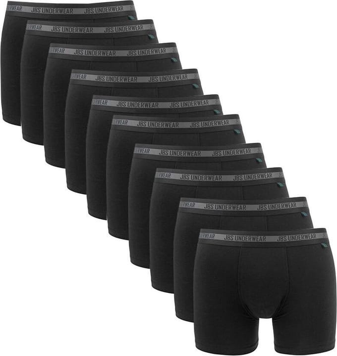 JBS heren 10P bamboe boxers zwart