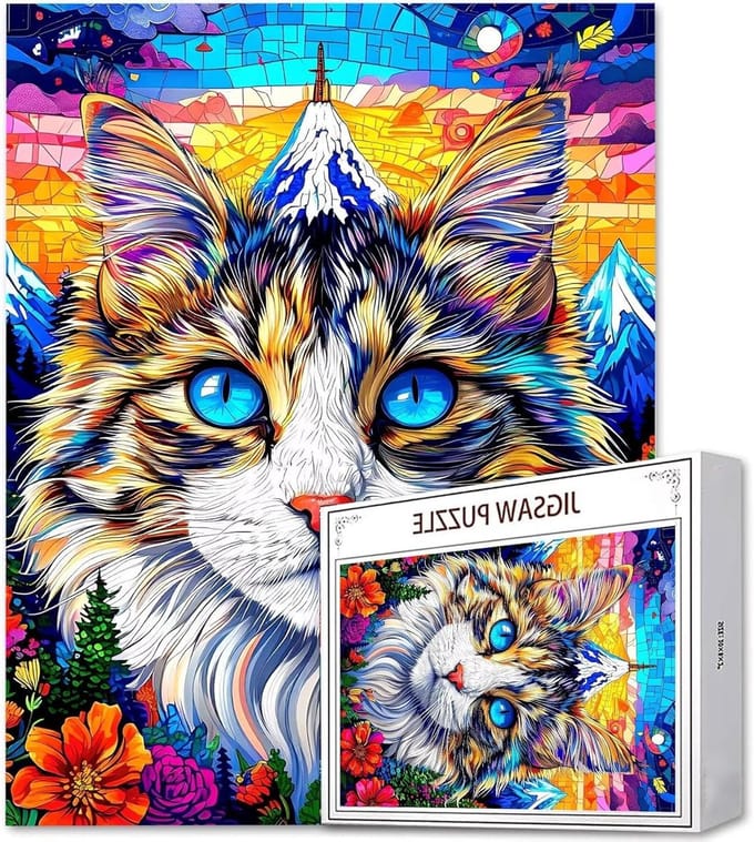 Puzzelmat - Legpuzzel Jigsaw - Ontspanning thuis - Gerecycled karton - 100x70cm - Meerkleurig