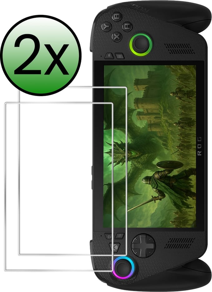 Beschermglas Geschikt voor Xbox Ally X Screenprotector Tempered Glass - Screenprotector Geschikt voor ROG Xbox Ally X Screen Protector - 2 Stuks