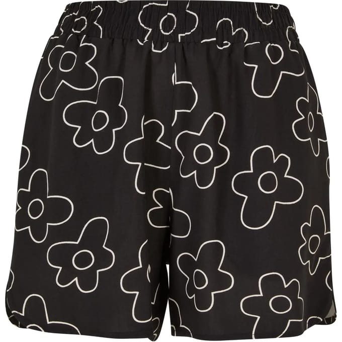 Urban Classics - All over Print Viscose Resort Korte broek - 4XL - Zwart/Wit