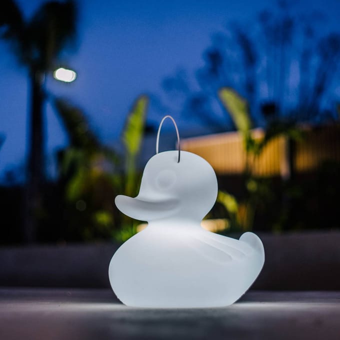 Goodnight Light Lamp Eend Duck Duck XL - wit - colour changing