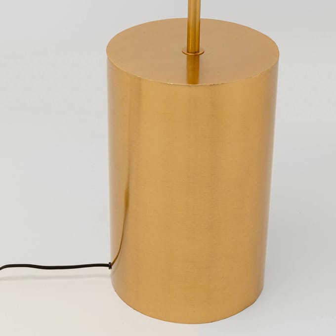 KARE vloerlamp Loungy, goudkleurig, metaal, 160 cm, E27