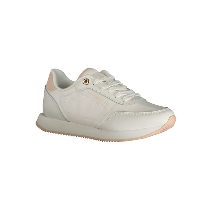 Tommy Hilfiger Bianco Leren Dames Sneaker