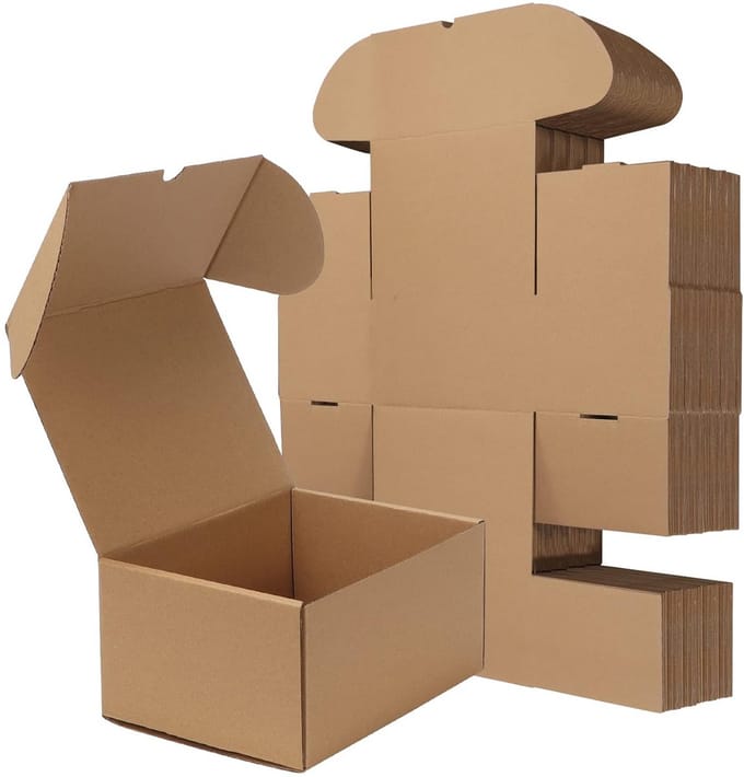 Set van 25 Bruine Verzenddozen Karton 8x6x4 cm - Stevige Verpakkingsdozen
