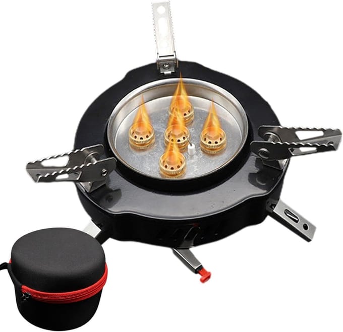 Buiten Kooktoestel - Kampeerbrander - Buiten Koken - Winddichte Technologie - 12.5 x 10 cm