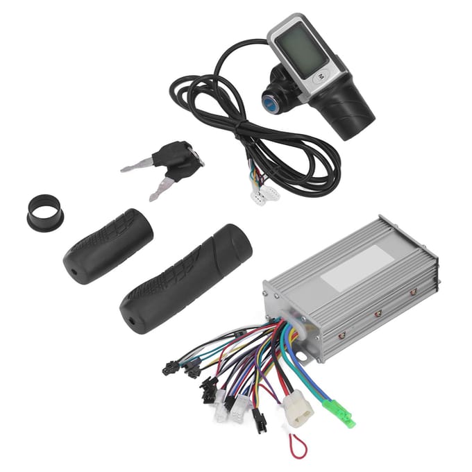 Kit de contrôleur de vélo électrique 36 V 48 V 500 W, contrôleur de moteur sans balais, écran LCD, contrôle de vitesse black