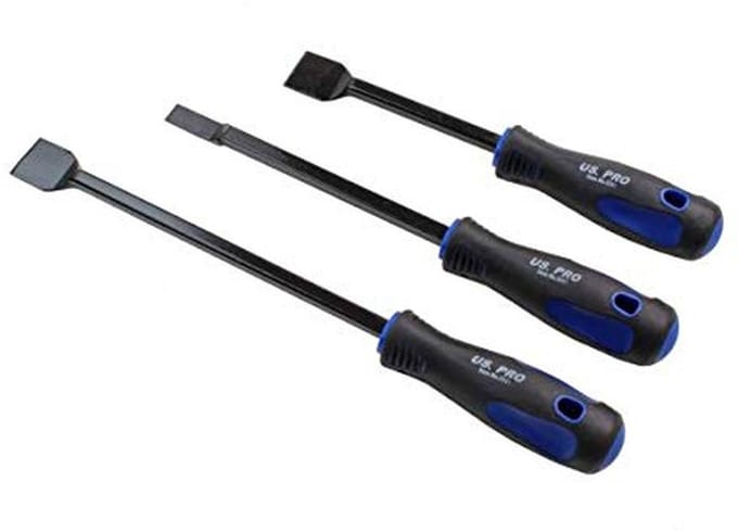 Professionele 3-delige schraperset met TRP Grips