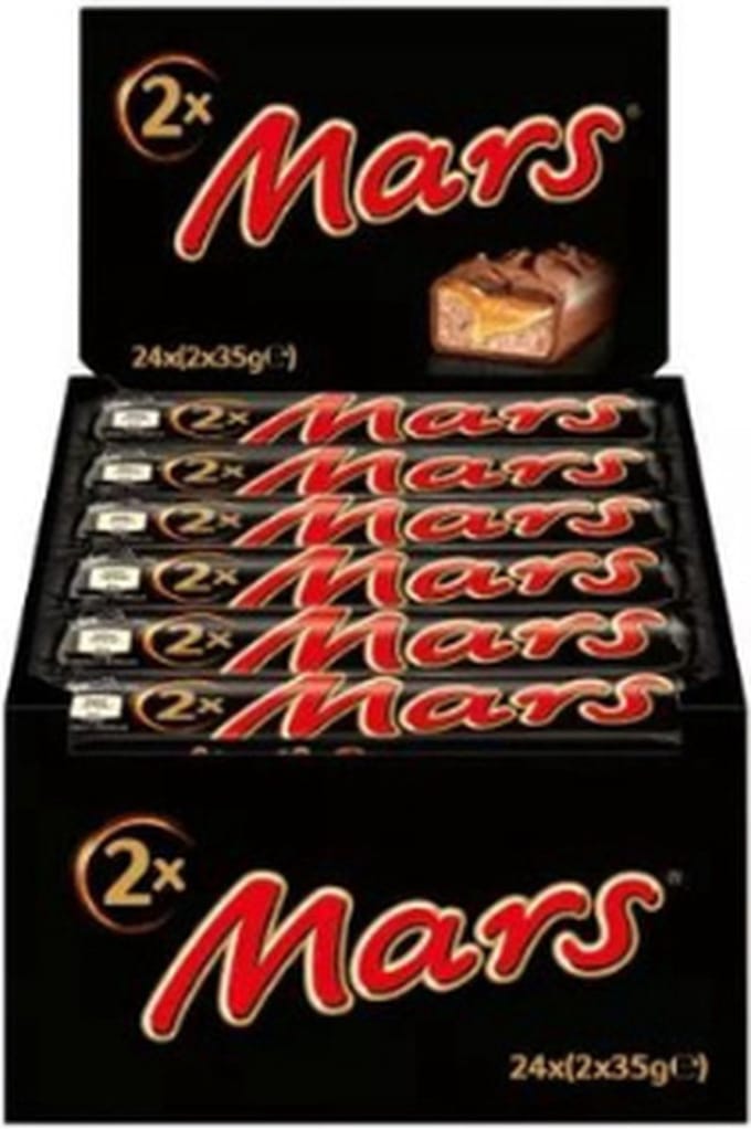 Mars - 2-pack - Doos 24 stuks - Omdoos 8x