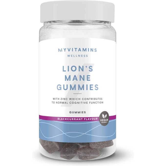 Myvitamins Mushroom Gummies - 60gummies - Lion's Mane (Focus) - Blackcurrant