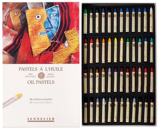 Set of oil pastels Sennelier 48 pcs basic shades