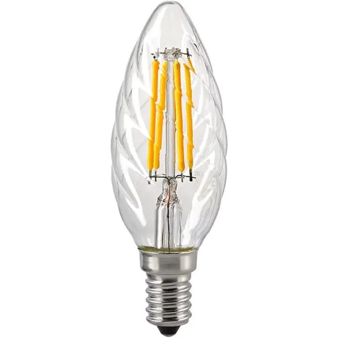 Spiraal LED kaarslamp Sigor