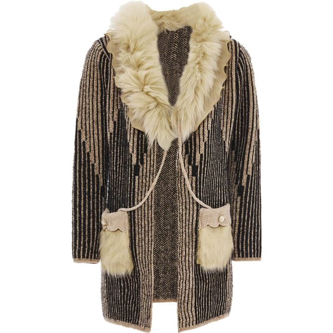 Faina Vest Dames beige/ zwart