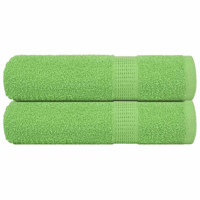 vidaXL - Handdoeken - FROGN - 2 - st - 50x100 - cm - 360 - g/m² - appelgroen