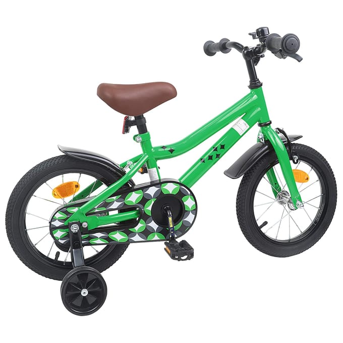 vidaXL - Kinderfiets - 12 - Inch - voor - 2-4 - jaar - oud - Groen