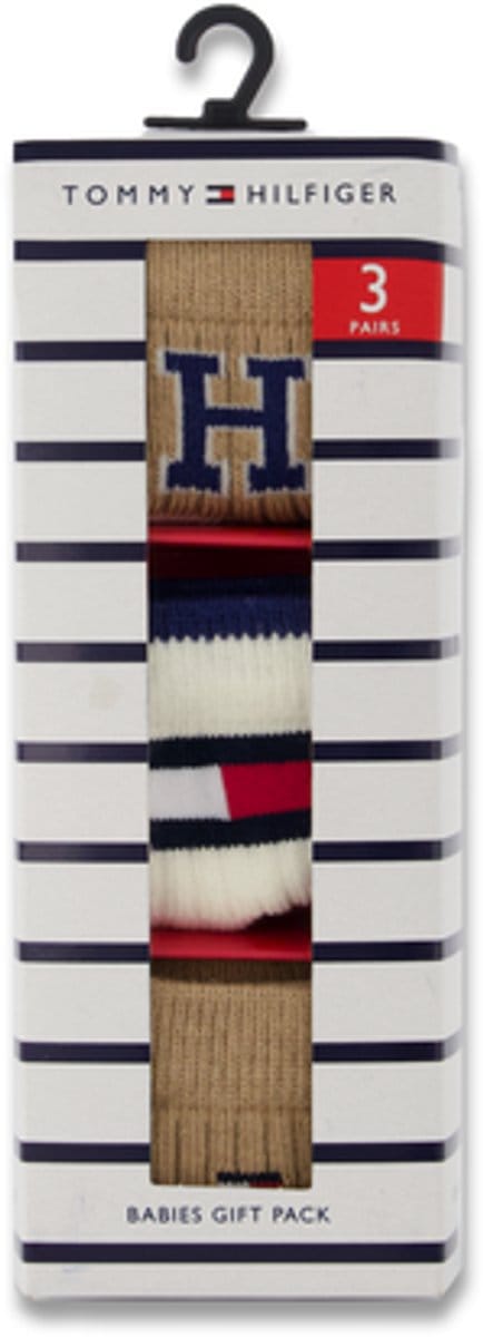 Tommy Hilfiger Giftset Babysokken Classic Khaki