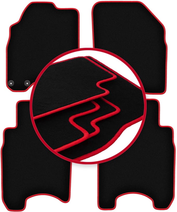 CARLUX-RED automatten voor: Honda Jazz II hatchback (2002-2007)