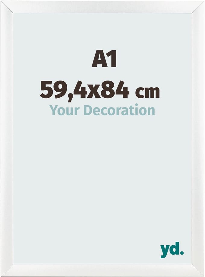 Your Decoration - Fotolijst A1 59,4x84 cm - MDF - Wit Mat - Pisa