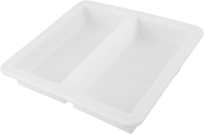 Betonmal Looppaden - Cement Vorm - Tuin Decoreren - Herbruikbaar Plastic - 30.2x28x5 cm - Wit