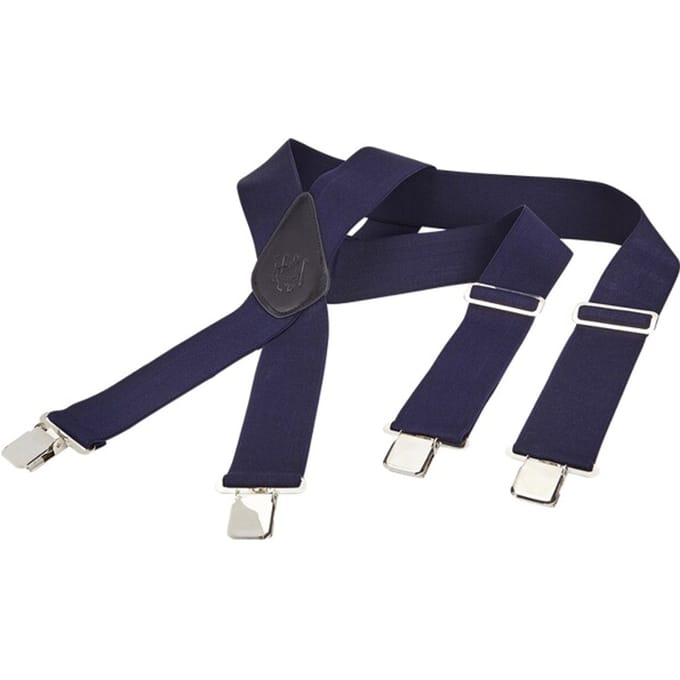 Jan Vanderstorm herren Bretels - 130 - donkerblauw - Plus Size