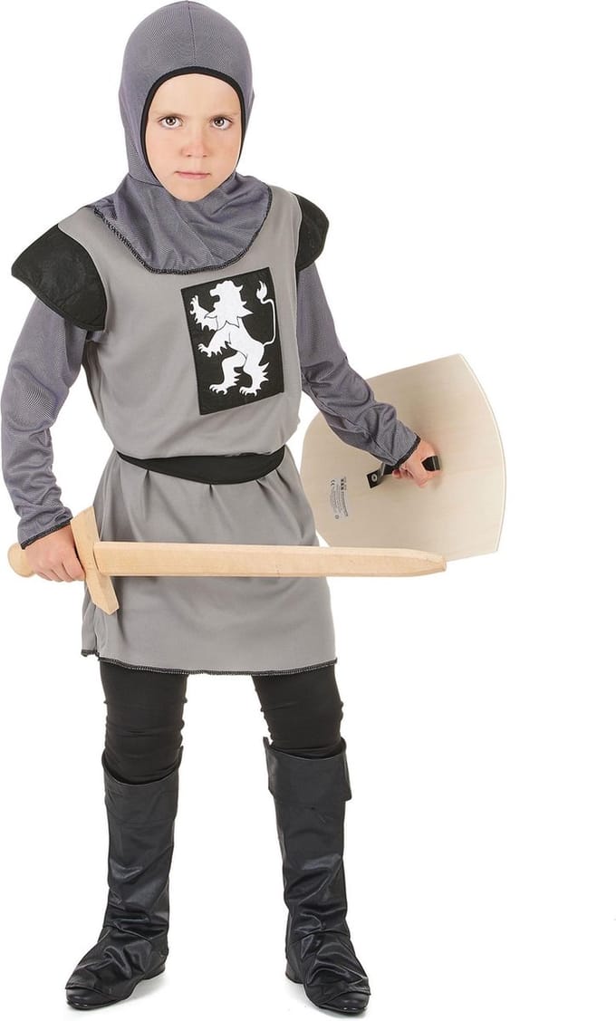 Ridderkostuum voor jongens - Verkleedkleding - Maat 140/152