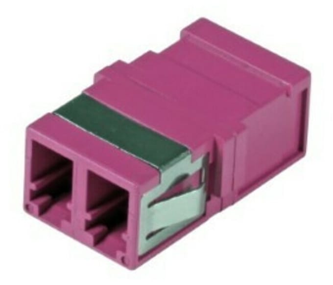 Danicom Multimode keystone koppeling LC-LC duplex paars