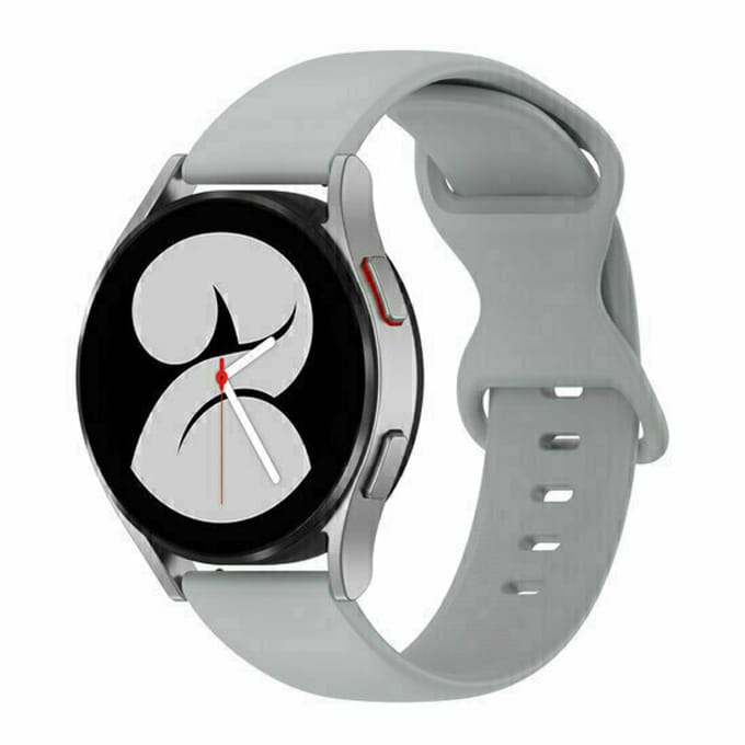 By Qubix - Solid color sportband - Grijs - geschikt voor Huawei Watch 5 - 46mm