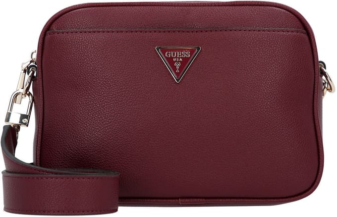 GUESS schoudertas Meridian II Camera Bag Wine wijnrood