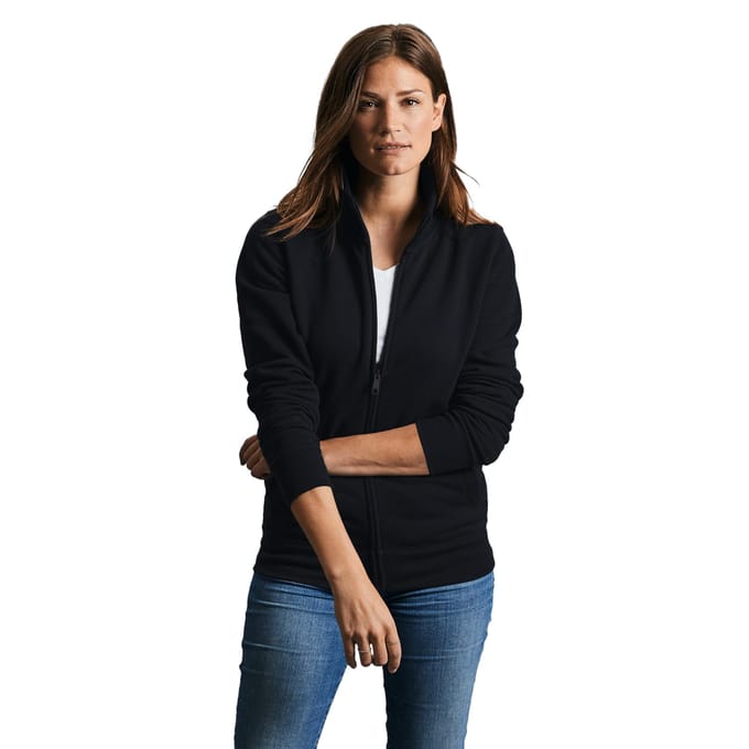 Russell Dames/dames Authentieke Sweat Jacket (Zwart)