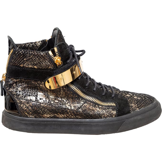 Giuseppe Zanotti Gedrukte Slangenhuid Sneakers - '10s