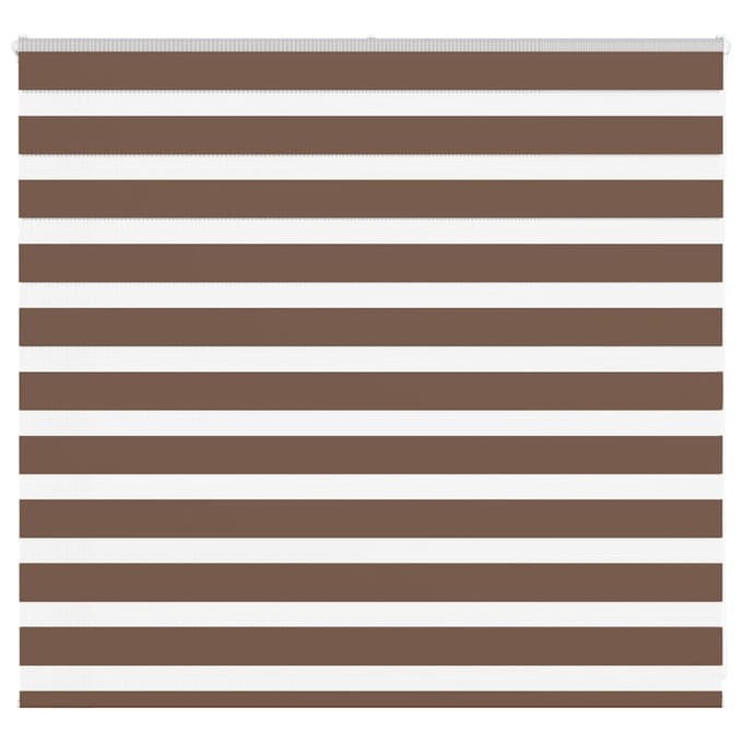 vidaXL - Zebra - rolgordijn - 160x100 - cm - stofbreedte - 155,9cm - polyester - bruin